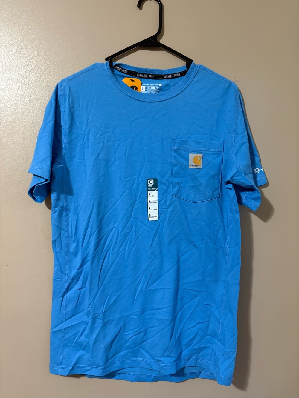 Carhartt Short Sleeve Force Pocket T-Shirt - Blue
